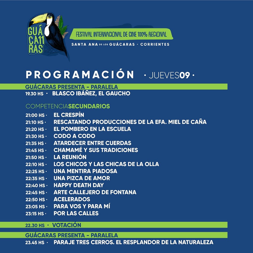 Guácaras Festival Internacional de Cine 100% Regional – Programación 0